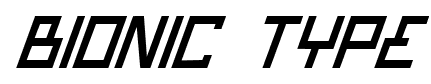 Bionic Type font