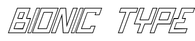 Bionic Type font