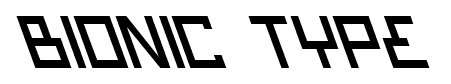 Bionic Type font