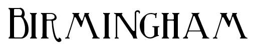 Birmingham font