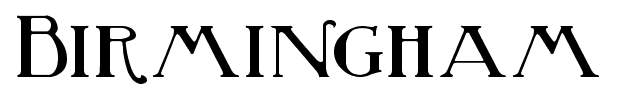 Birmingham font