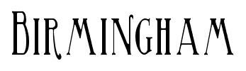 Birmingham font