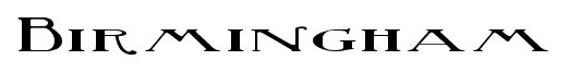 Birmingham font