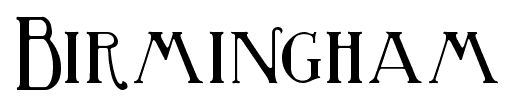 Birmingham font