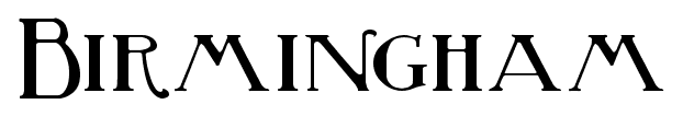 Birmingham font