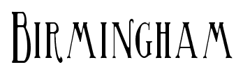 Birmingham font