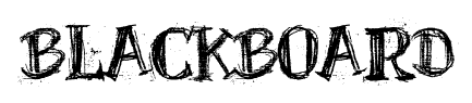 BlackBoard font