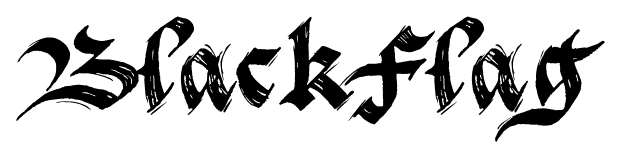 BlackFlag font