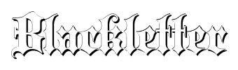 Blackletter font