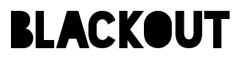 Blackout font