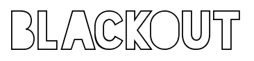 Blackout font