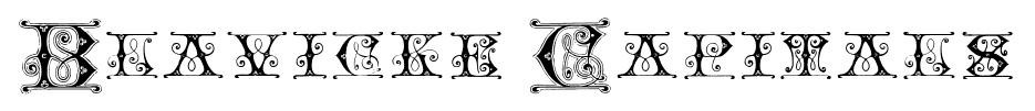 Blavicke Capitals font
