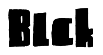 Blck font