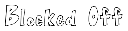 Blocked Off font