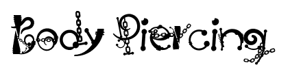Body Piercing & Chains font