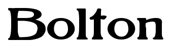 Bolton font