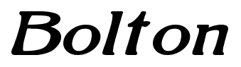 Bolton font