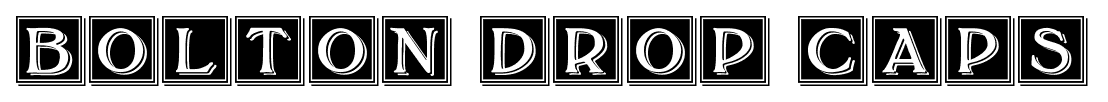 Bolton Drop Caps font
