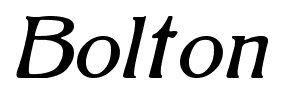 Bolton font