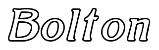 Bolton font