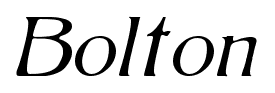 Bolton font
