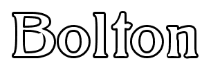 Bolton font