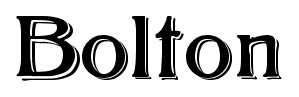 Bolton font