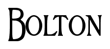 Bolton font