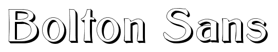 Bolton Sans font