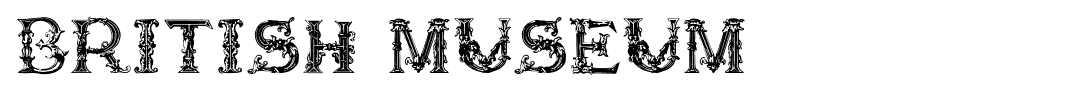 BRITISH MUSEUM 1490 font