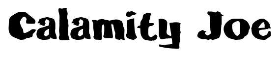 Calamity Joe font