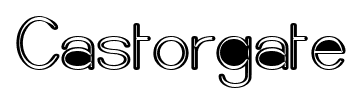 Castorgate font