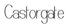 Castorgate font
