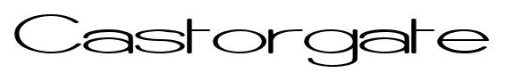 Castorgate font