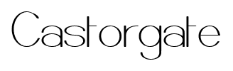 Castorgate font