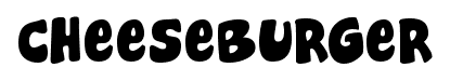 Cheeseburger font