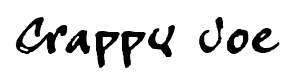 Crappy Joe font