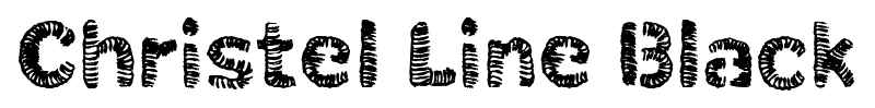 Christel Line Black font
