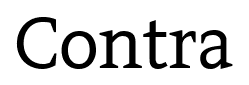 Contra font