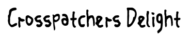 Crosspatchers Delight font