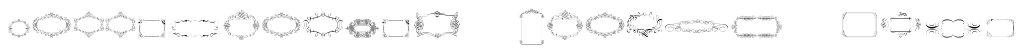 Calligraphic Frames Soft font