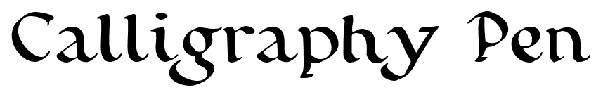 Calligraphy Pen font