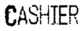Cashier font