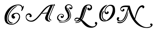 Caslon font