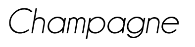 Champagne & Limousines font