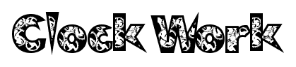 Clock Work font