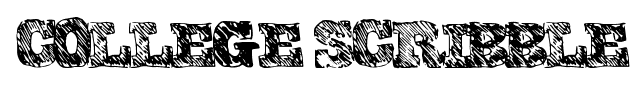 College Scribble font