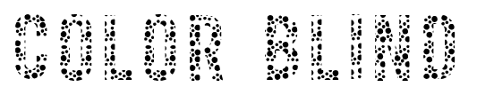 Color Blind font
