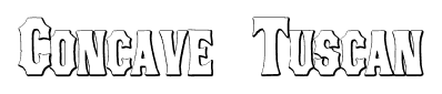 Concave Tuscan font