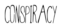 Conspiracy font